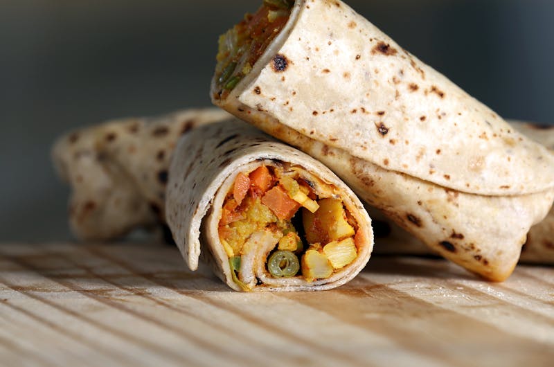Tangy Paneer Roll